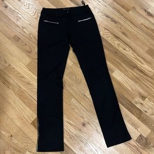 Venus black pants wits zippers size2